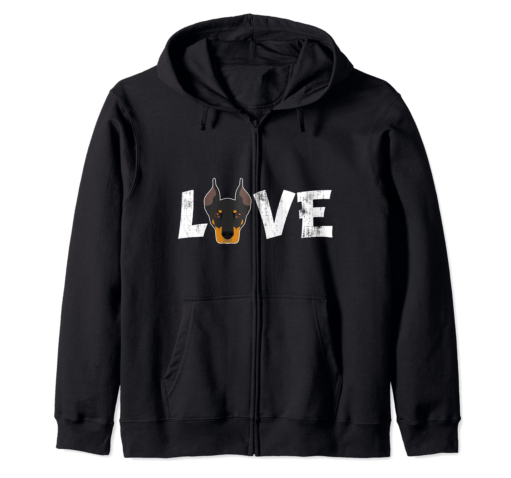 Dog Mom Dog Dad Dobberman Dog Pet Lover Zip Hoodie