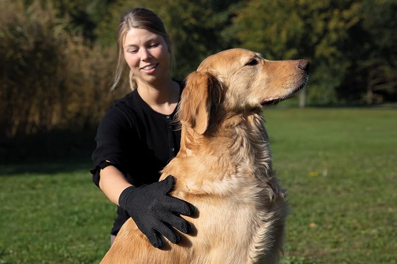 Luva de Massagem Escovada para Cães