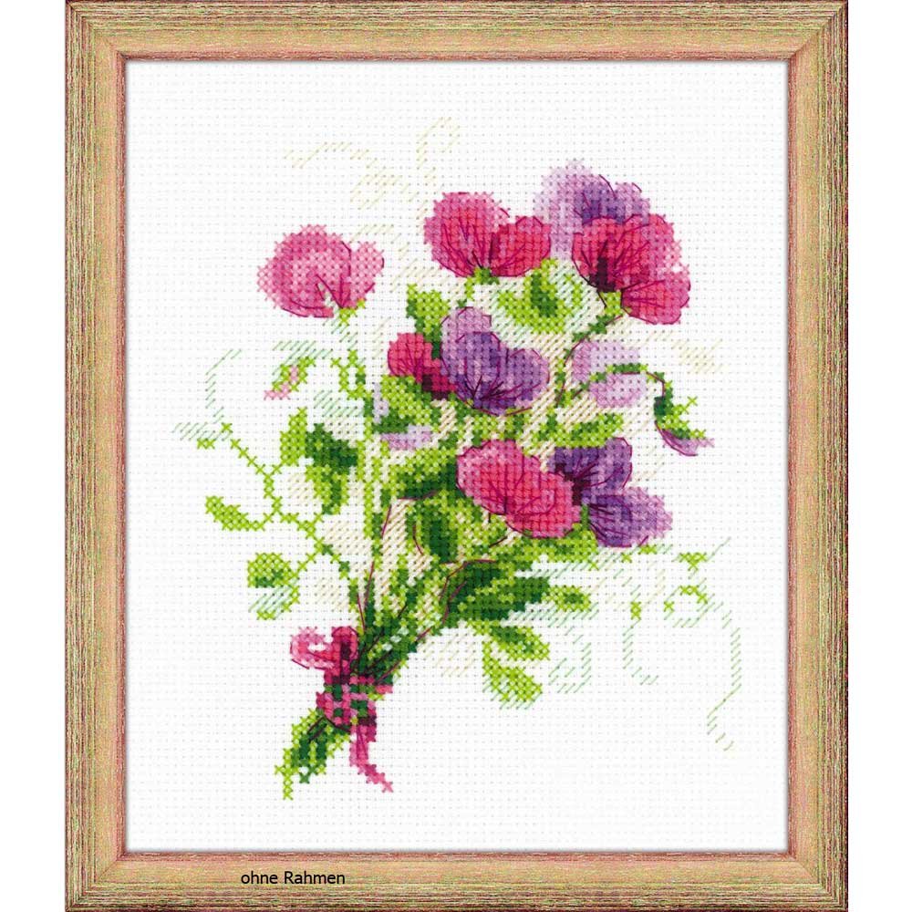 RIOLIS Cross Stitch Kit - 1606 - Sweet Peas