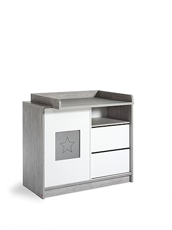 Schardt 055802200 Wickelkommode Eco Star, mit Wickelaufsatz