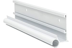 RecPro RV Awning Trim with Gutter | 92" Length | Aluminum | Made in USA (10 Trim Pieces, White)