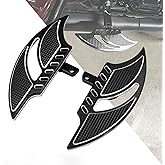 HDBUBALUS Motorcycle Floorboards Aluminum Male Mount Foot Pegs Floor Board Black Fit for Harley Touring Electra Glide Road Glide Road King Dyna Sportster 1 Pair