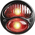 KNS Accessories KA0023 Black 12V Duolamp Tail Light for Ford Model A with Red Glass Lens and License Light