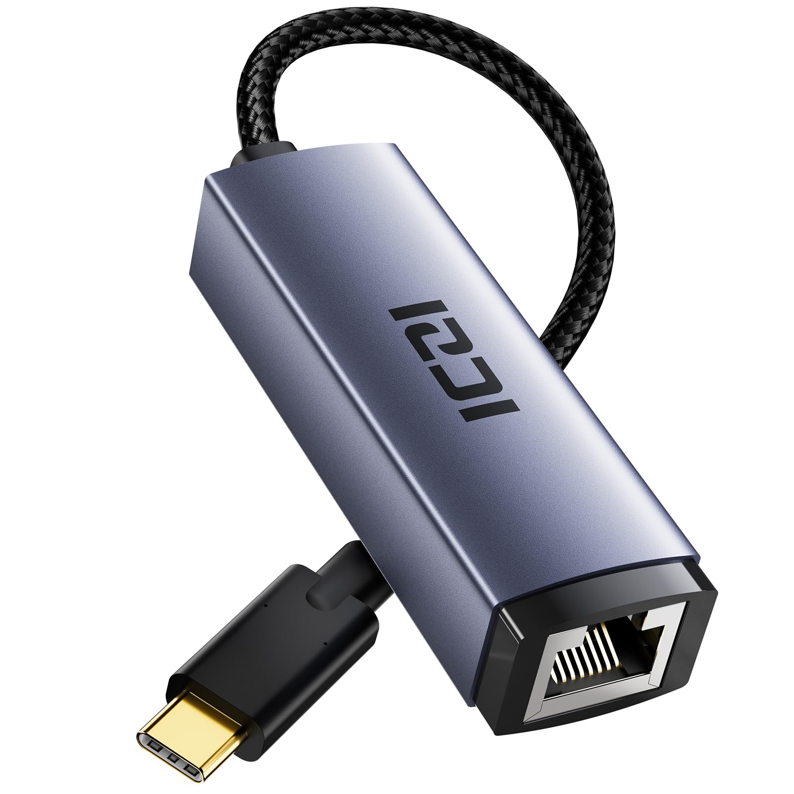 ICZI USB C to Ethernet Adapter, Gigabit Wired Network Adapter Aluminum USB-C 1000Mbps Thunderbolt 3 Lan Network Adaptor for MacBook Pro, iPad Pro, Galaxy, Steam Deck, Switch