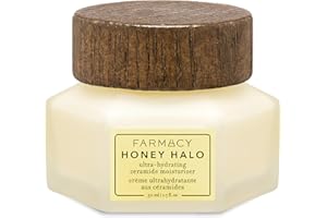 Farmacy Ceramide Face Moisturizer - Honey Halo Hydrating Facial Moisturizer for Dry Skin - Plumps, Soothes + Restores Skin with Potent Ceramides + Buckwheat Honey for a Dewy, Healthy Glow (50ml)