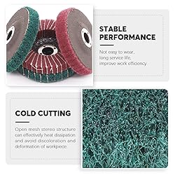 Rustark 8 Pcs 4"Nylon Fiber Flap Disc Polishing