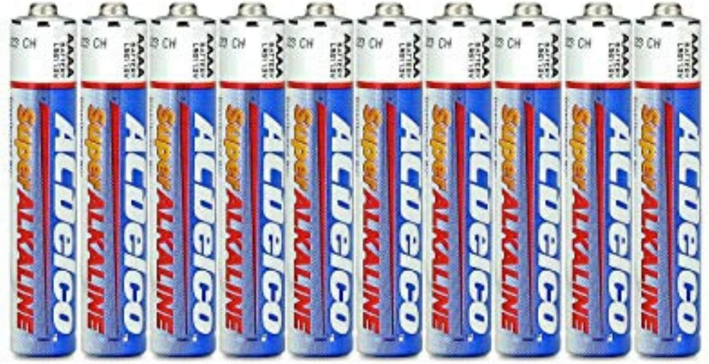ACDelco 10-Count AAAA Batteries, Maximum Power Super Alkaline Battery, Use for Glucose Meters and Blood Monitors, 10-Year Shelf Life: Health & Personal Care