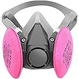ANUNU Reusable Half Facepiece Cover with 2091 p100 filters Against Dust, Particle, Pollen, Lead Paint & Asbestos Widely Used 