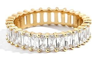 Aojun 14K Gold Filled Chunky Open Stackable Rings for Women | Bold Statement Ring Band Gold Rings for Women