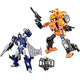 Transformers Age of The Primes Wreck 'n Doom Collection 2-Pack, 7.5-Inch Autobot Sandstorm and 5.5-Inch Slugslinger Action Figures, Robot Toys, 8+ (Amazon Exclusive)