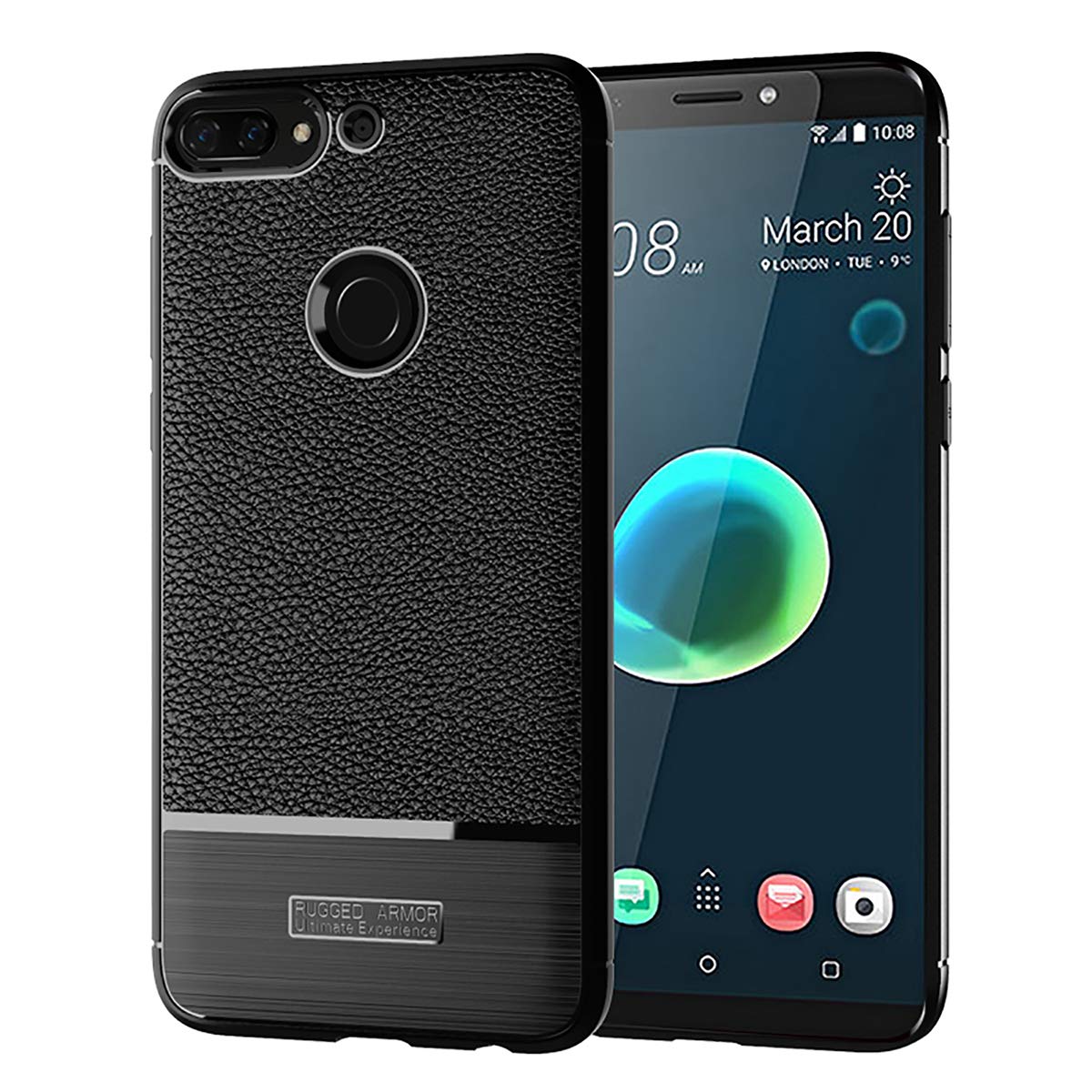 Ainoke case for HTC U12 Plus case,Full Cover Ultra Thin Matte Anti Slip Scratch Resistant and Flexible Rubber Protective Cover for HTC U12+ case,TPU Bumper Protective Case for U12 Plus case(Black)