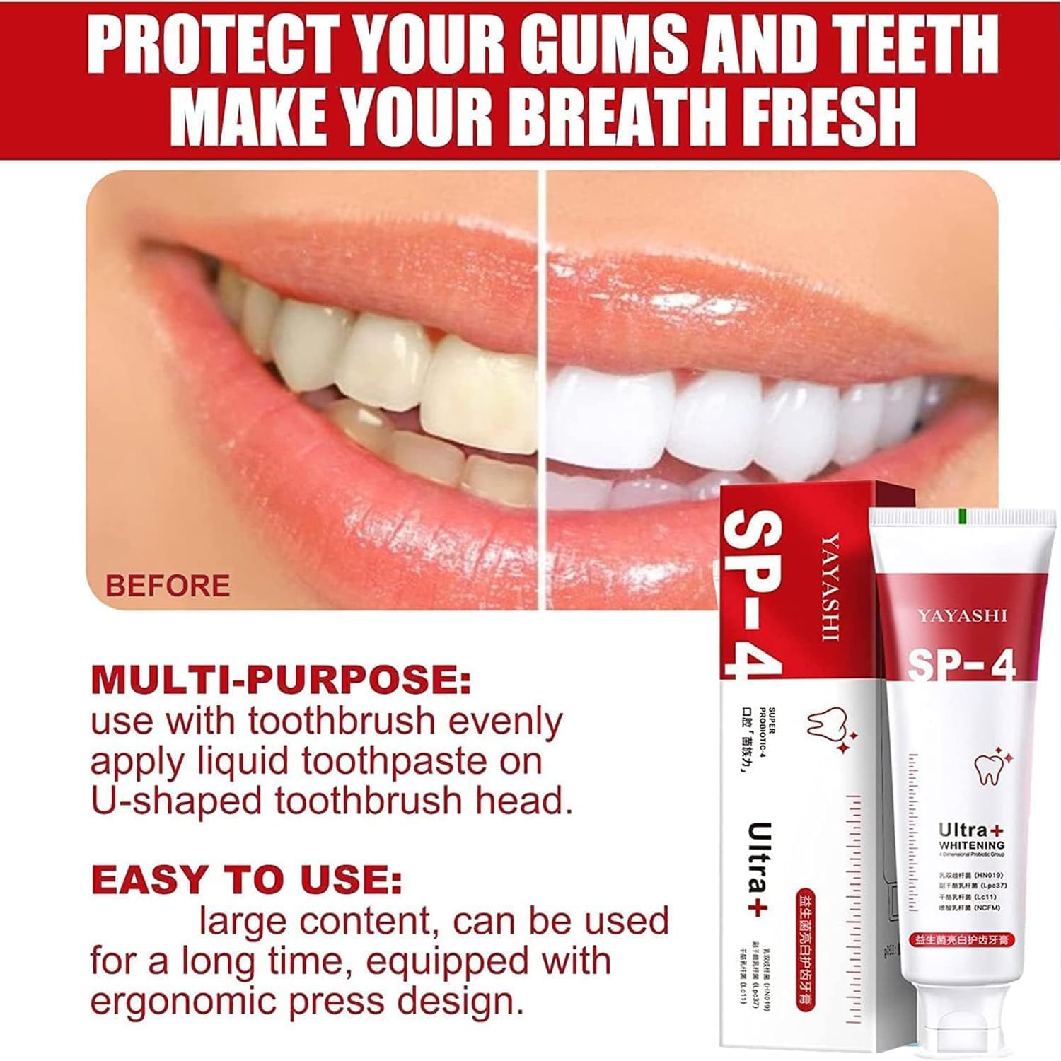 Sf4 Toothpaste Mua Sp-4 Toothpaste, SP-4 Brightening Toothpaste Fresh Breat, Fresh ...
