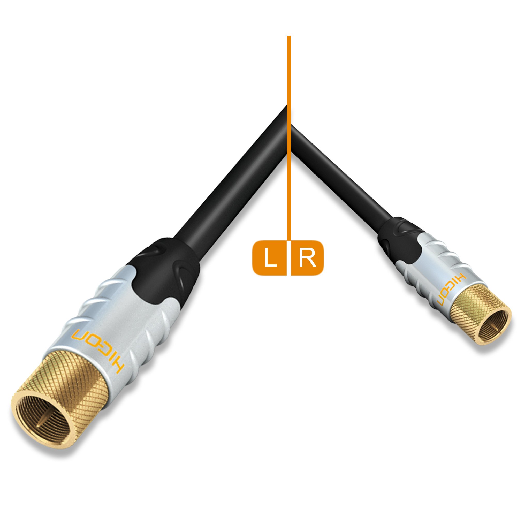 HICON Ambience 10 m Satellite F Connector HDTV Satellite Cable 120 dB HIA FMFM – 1000