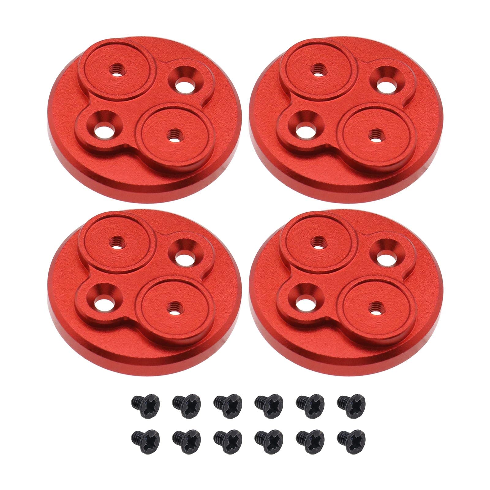 Be In Your Mind 4PCS Aluminium Motor Covers Engine Covers Motor Bonnet Compatible with DJI Mavic Mini 2 Dustproof Waterproof Scratchproof Protection Mounts Cover Drone Accessory Red