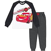 Disney Cars Mickey Mouse T-Shirt and French Terry Pants Outfit Set Infant to Big Kid Sizes (18 Months - 10-12)