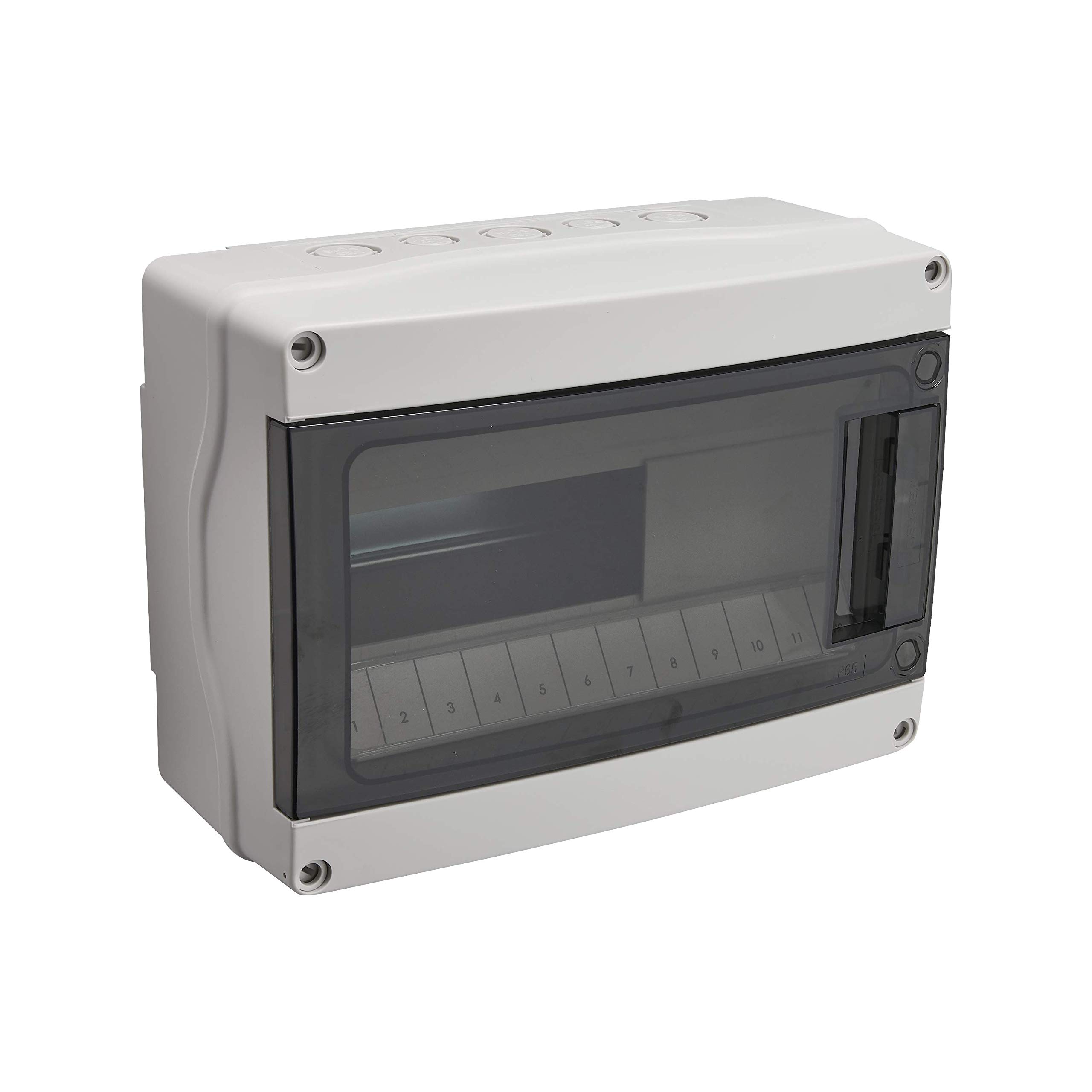 Debflex 706722 Weatherproof Box IP65 1 Row 12 Modules Grey