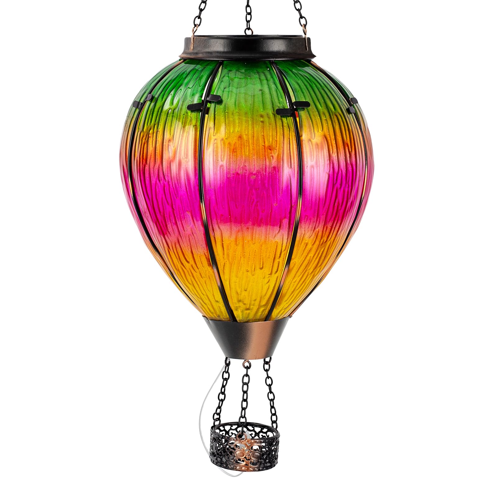 Solar powered xl hot air balloon solar lighting bm