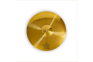 ULUOBO 14 inches Crash Cymbal, Practice Cymbal for Drum set (1piece, Gold)