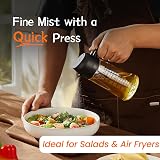 TrendPlain 16oz Olive Oil Spray Bottle with Dual Pouring and Spraying view 2
