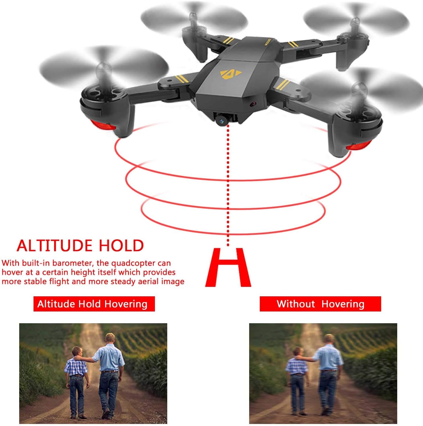 hotbird mini foldable selfie drone
