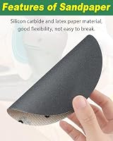 Bolatus 36Pcs 125mm Wet Dry Sanding Discs 320-5000 Grit Hook and Loop view 4