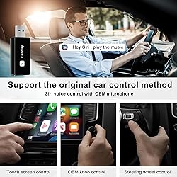 Wireless CarPlay Adapter, Converts Wired to Carplay