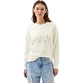 GAP womens Pull-on Logo Crew Sweatshirt