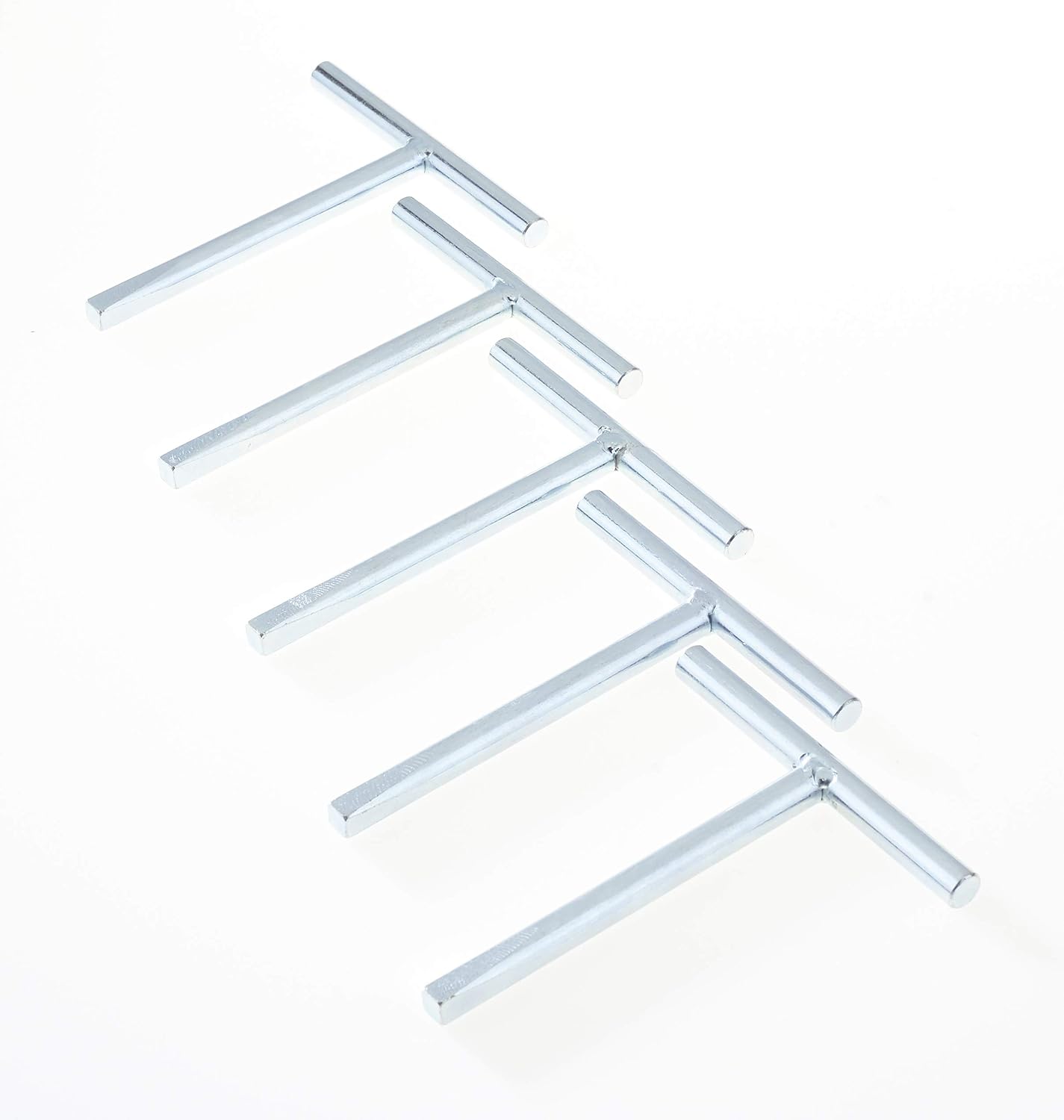 Budget Lock Taper T Tee Bar Key for Loft Hatch Access Panel, Metal Door, Coach Builder Horse Box - Spare Metal Key (5)