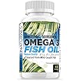 FORTE NATURALS Omega 3 Fish Oil 2000mg HIGH Potency 800mg EPA DHA 600mg BURPLESS Supplement Non GMO Omega 3 Fatty Acid Supplements HIGH DOSE Fish Oil for Dogs Cats Humans Made in USA