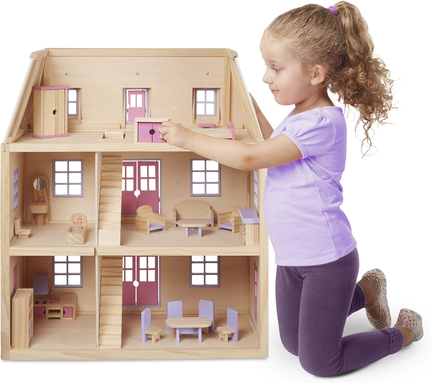 melissa & doug wooden dollhouses