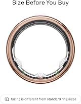Oura Gen3 Horizon Smart Ring Rose Gold Size 12 Sleep Heart Rate Fitness view 2