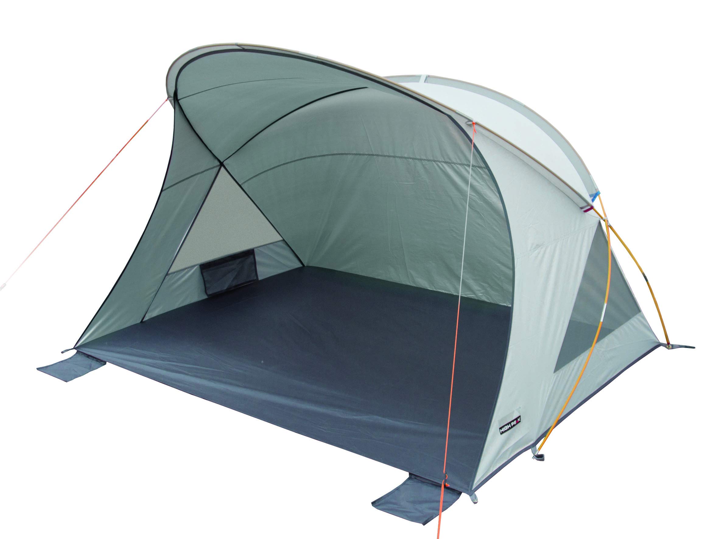 High Peak Cadiz 80 Aluminium Beach Shelter Dark Grey