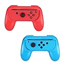 Myriann Nintendo Switch Joy-Con Grip, Pack of 2 Wear-resistant Joy-con Handle for Nintendo Switch (Red+Blue)