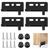 2 Sets Pivot Hinges Black Cabinet Hinges Heavy Duty