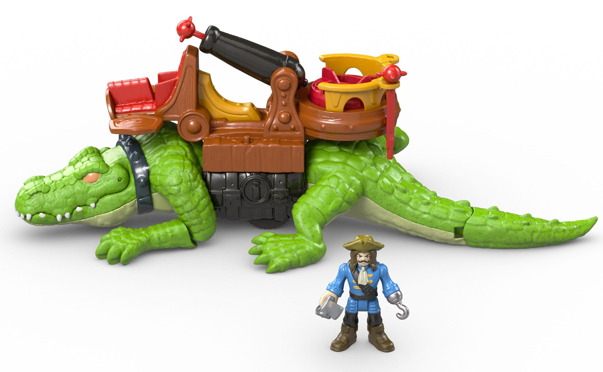 Imaginext Preschool Toys Walking Croc & Pirate Hook 5Piece Playset