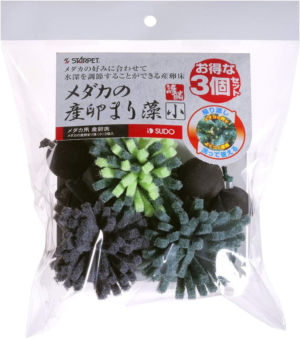 Amazon メダカの産卵まり藻 小 3個入 スドー 飼育セット 通販