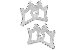 Alasum 2pcs Metal Billiards Cue Bridge Head Pool Cue Stick Bracket Silver for Pool Table Accessories