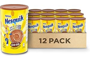 NESTLÉ Nesquik Chocolate Powder, 12 Cans, 6.5 kg