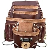 Zeluga 20-110 10 Pocket Rigger Heavy Duty Leather Tool Bag, Brown