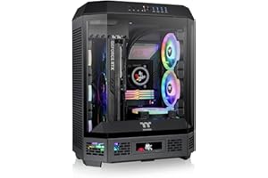 The Tower 600 Black Mid-Tower ATX Case; 3 Tempered Glass Panels; Hidden-Connector Motherboard Support; Rotational PCI-e Slots