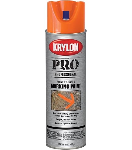 Krylon K07306007 Solvent-Based Contractor Marking Spray Paint
