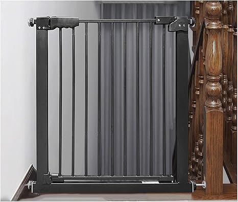 Amazon Co Jp ペットフェンス フェンス ドア階段上 拡張型 扉自動開閉 ペット柵 突っ張り式 オートクローズ機能 ベビーガード柵 簡単設置 ベビーサークル犬用バリア ゲート Color Height 76cm Size 幅157 166 9cm ホーム キッチン