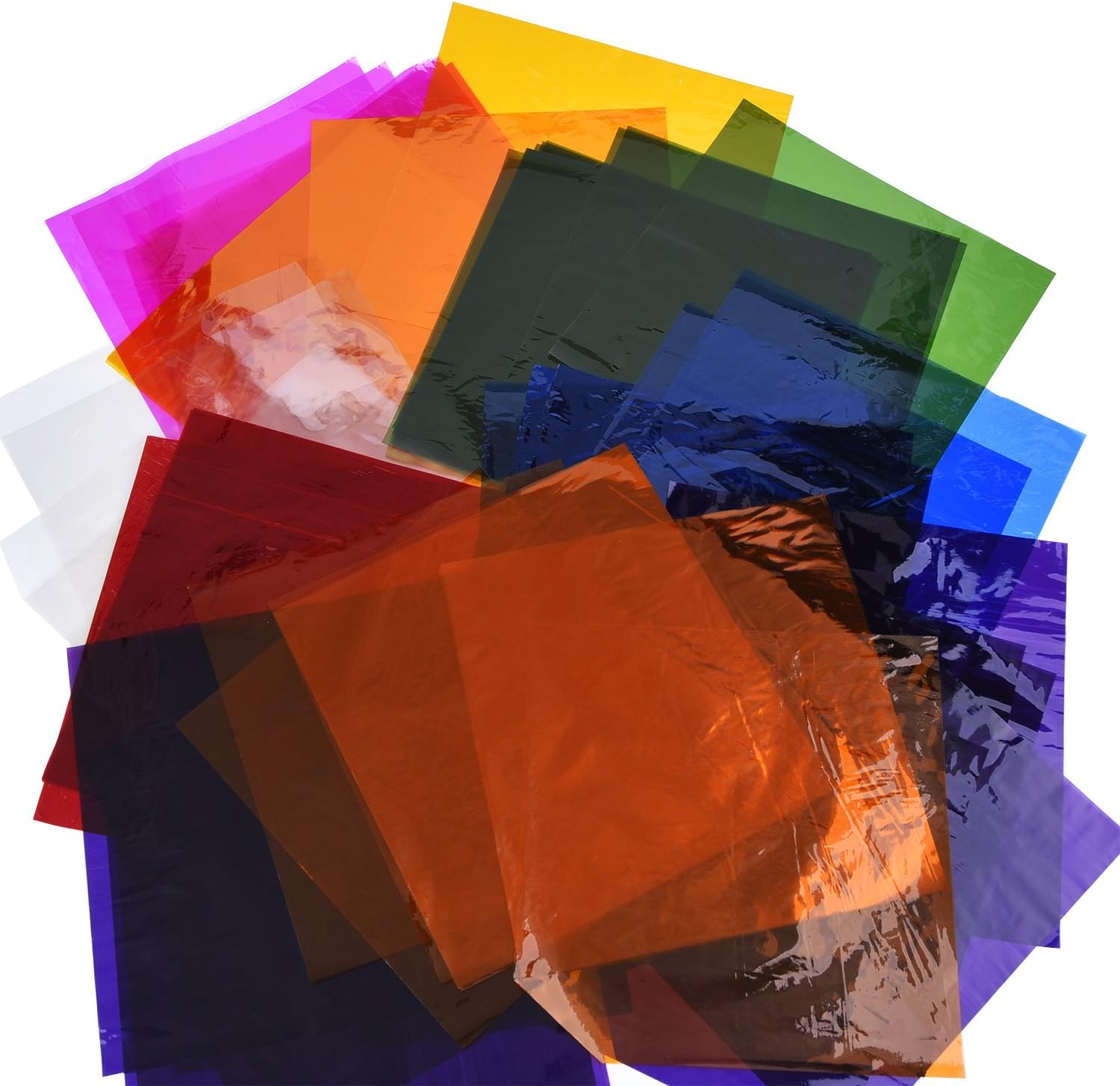 Outus Cellophane Wraps Cellophane Sheets Cello Sheets 11.8 by 8.5 Inch, 8 Colors, 104 Pieces: Home & Kitchen