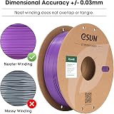 eSUN PLA+HS High Speed 3D Printer Filament 1.75mm Purple 1kg view 2