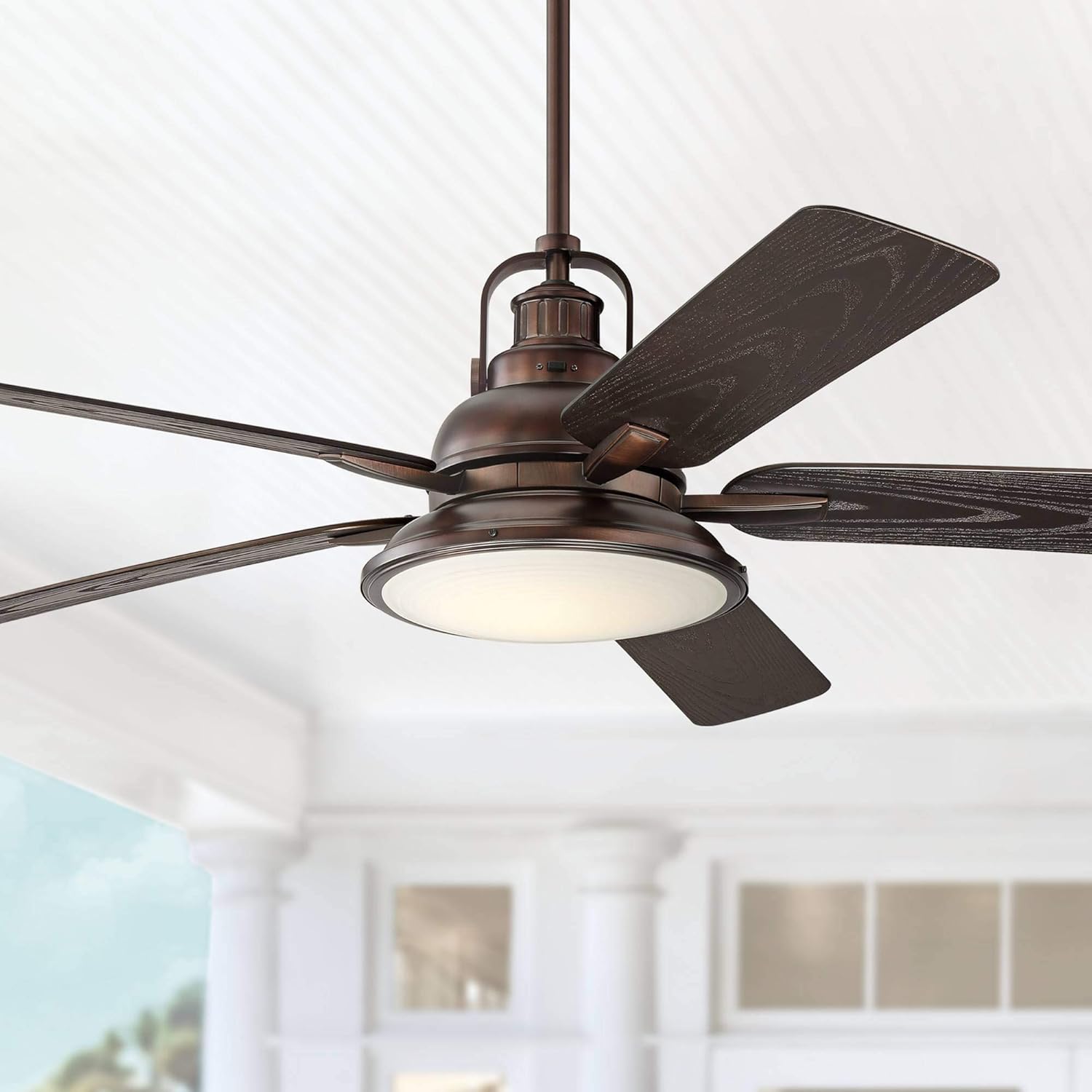 60 Wind And Sea Industrial Outdoor Ceiling Fan With Light Led