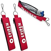 ICIMBI 2-Pack EpiPen Carry Case Insulated,Red Epipen Holder Bag with Carabiner-for 1 EpiPen Asthma Allergy Medication,Sports Outdoors Travel Epipen Case for Walking or Running