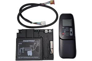 GIZMO TECH PARTS Maxitrol GV60 G6R-R3AM Remote Control & Receiver Module Kit - Complete 9V/6V System for Empire, Valor, Real Fyre Gas Fireplaces - VFSE Burner Compatible (Black)