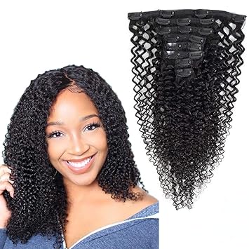 straight hair extensions on curly hair