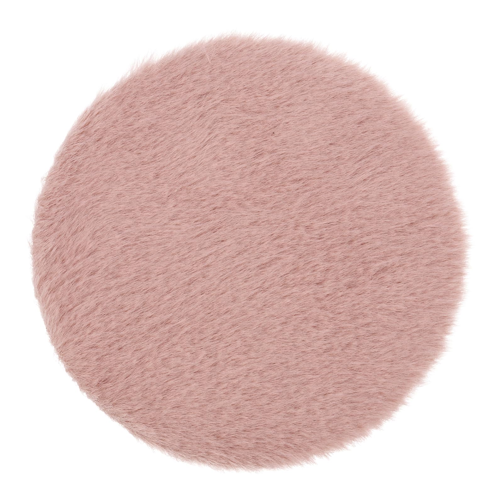 sourcing map Dollhouse Miniature Carpet, 1:12 Fluffy Doll House Rugs Prop Small House Accessories for Doll House Furniture Decor Play, Pink Round