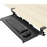 VIVO Large Keyboard Tray Under Desk Pull Out with Extra Sturdy C Clamp Mount System, 27 (33 Including Clamps) x 11 inch Slide